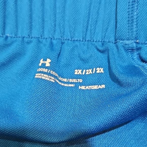 Under Armour Women's Teal and Blue Athletic Shorts - Picture 5 of 8